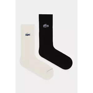 Lacoste șosete 2-pack culoarea negru, RA5989 imagine