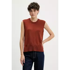 Pedro del Hierro vestă din amestec de lână culoarea portocaliu, 5502016 imagine