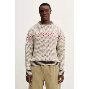 Mammut pulover de lână Mammut x Cabourn Direttissima culoarea bej, călduros, 1014.07060 imagine