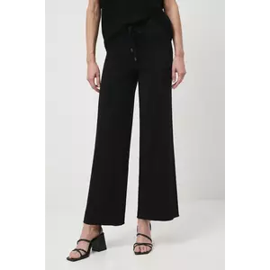 Medicine pantaloni culoarea negru, lat, medium waist imagine