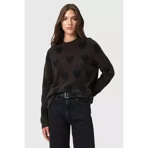 AllSaints pulover din amestec de lână AMORA culoarea gri, călduros, W043KC imagine