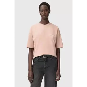 AllSaints tricou din bumbac culoarea bej, W202JC imagine