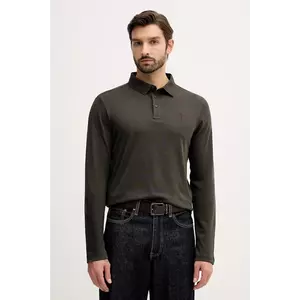 Joop! longsleeve din bumbac culoarea verde, uni, 30047432 imagine