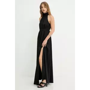 Answear.LAB rochie culoarea negru, maxi, evazati imagine