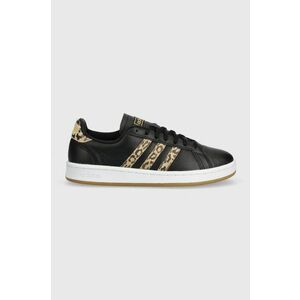 adidas sneakers din piele Grand Court FY8950 culoarea negru FY8950-black imagine