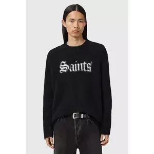 AllSaints pulover din amestec de lână culoarea negru, M053KD imagine