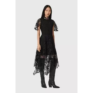 AllSaints rochie culoarea negru, midi, evazați, W167DD imagine