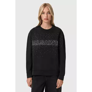 AllSaints bluză culoarea negru, cu imprimeu, W052JE imagine