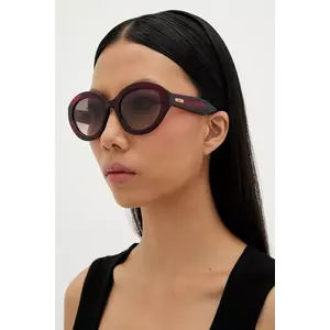 Moschino ochelari de soare culoarea bordo, MOS200/S imagine