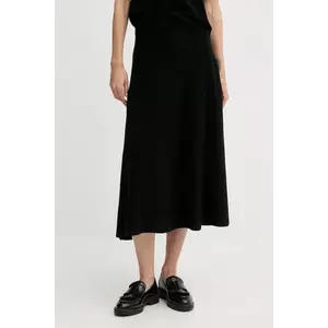 United Colors of Benetton fustă cu lână culoarea negru, midi, evazați, 1444D002B imagine