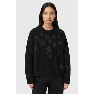 AllSaints pulover din amestec de lână culoarea negru, W089KD imagine