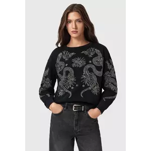 AllSaints pulover culoarea negru, W146JD imagine