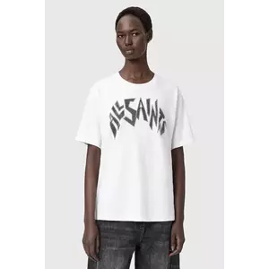 AllSaints Tricou din bumbac culoarea alb imagine