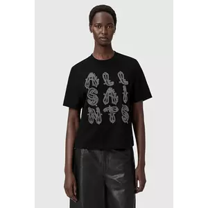AllSaints tricou din bumbac culoarea negru, W148JD imagine