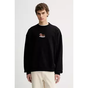 Kaotiko hanorac de bumbac culoarea negru, cu imprimeu, AR051-01-G002 imagine