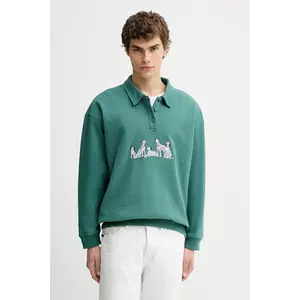 Kaotiko bluză culoarea verde, cu imprimeu, AR006-01-M002 imagine