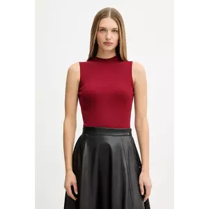 BOSS vestă culoarea negru, cu turtleneck, 50473237 imagine