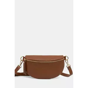 Answear Lab borseta de piele culoarea maro imagine