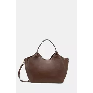 Answear.LAB geantă de piele culoarea maro imagine