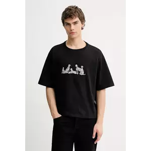 Kaotiko tricou din bumbac culoarea negru, cu imprimeu, AR015-01-M002 imagine