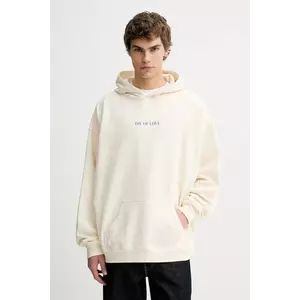 Kaotiko hanorac de bumbac culoarea bej, cu glugă, cu imprimeu, AR057-01-G002 imagine