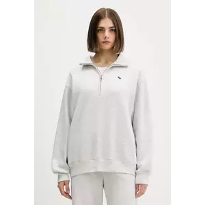 Abercrombie & Fitch bluză culoarea gri, melanj, KI152-5418-912 imagine