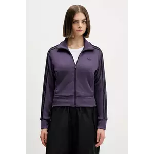 adidas Originals bluză Firebird culoarea violet, cu imprimeu, JY2615 imagine
