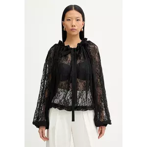 Patou bluză culoarea negru, uni, JE1749968 imagine