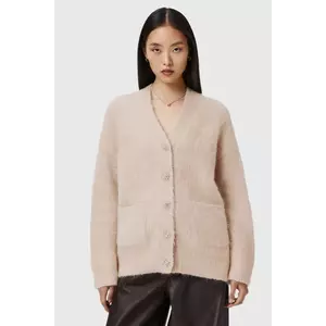AllSaints cardigan de lână culoarea bej, W077KD imagine