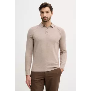 United Colors of Benetton pulover de lână culoarea bej, light, 1006U301Q imagine