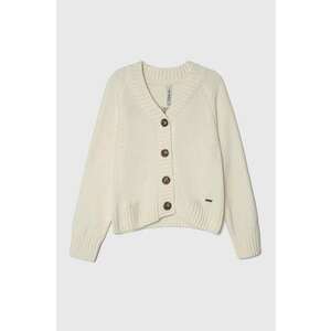 Pepe Jeans cardigan copii culoarea bej, călduros imagine