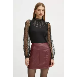 Morgan bluza femei, culoarea negru, neted imagine