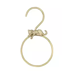 Doing Goods cuier Jenna Leopard Round Hanger culoarea galben imagine