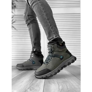 Bocanci barbati imblaniti kaki A75 T53-3 imagine