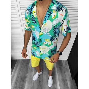 Camasa barbati PREMIUM maneca scusta cu imprimeu 13171 P18-4.3 imagine