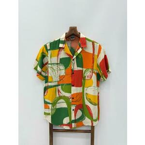 Camasa barbati PREMIUM maneca scusta cu imprimeu 13178 D4-3.3 imagine