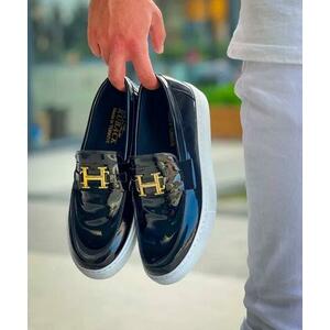 Mocasini barbati casual negri piele eco comozi 13179 T6-3 imagine