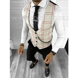 Tinuta barbati smart casual Pantaloni +Vesta 8078 imagine