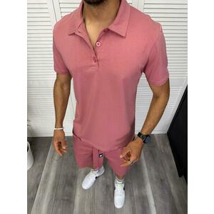 Trening barbati cream pantaloni + tricou 13297 D2-2.1 imagine