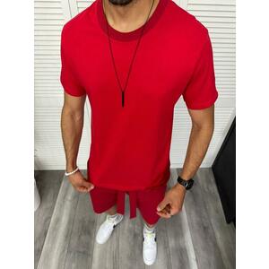 Trening barbati rosu pantaloni + tricou 13296 D2-2.4 imagine