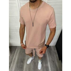 Trening barbati roz pantaloni + tricou 13296 D2-2.1 imagine