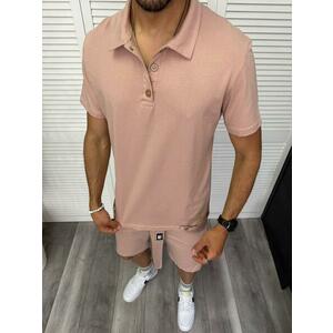 Trening barbati roz pantaloni + tricou 13297 D2-2.4 imagine