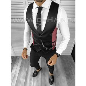 Vesta barbati eleganta slim fit neagra B8071 O5-3.1 imagine