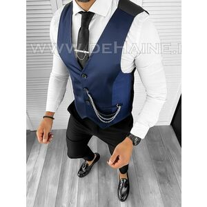 Vesta barbati eleganta slim fit bleumarin B8111 O1-4.2 imagine
