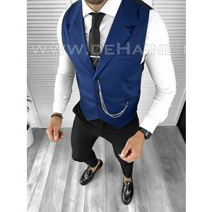 Vesta barbati eleganta slim fit bleumarin B8182 O1-4.2 imagine