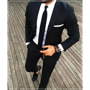 Costum negru barbati ZR 8111 imagine