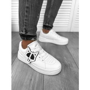 Adidasi barbati casual albi 080 N13 imagine