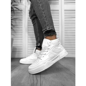 Adidasi barbati casual albi R911 N1-4 imagine