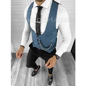 Vesta barbati eleganta slim fit bleumarin B8190 P19-3.2 imagine