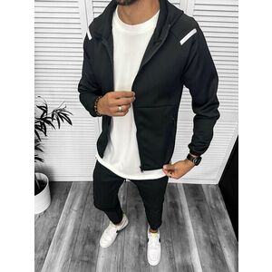 Trening barbati slim fit Pantaloni + Hanorac negru 13348 95-4 imagine